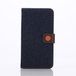 LD Case A000084 beschermhoes voor Samsung Galaxy S6 G920, nubuck leer blauw