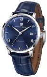 Pagani Design montre homme Outcept mécanique cuir véritable bleu