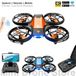 V8 Minidrone met 4K HD-camera, 12 minuten batterijduur, Oranje