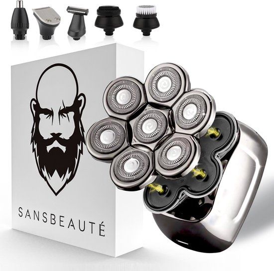 Sansbeauté SkullSharp PRO MAGNETIC 6-in-1 Scheerapparaat Mannen