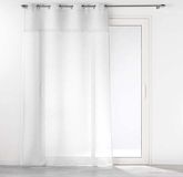 DOUCEUR D'INTERIEUR Gordijn met ringen en franjes ELEANIA, 140 x 240 cm, wit