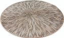 Merkloos 8x stuks Ronde placemats brons geponst 38 cm