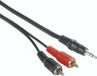 Hama 00205106 audio kabel 2 m 3.5mm 2 x RCA Zwart, Rood