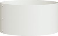 vidaXL Plantenring Wit 40 x 40 x 20 cm Koudgewalst staal