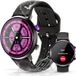 OBA OUKITEL BT60 fitnesshorloge voor dames, met gezondheidsbewaking, 1,32 inch HD-display, 5 ATM waterdicht, zwart, M-L
