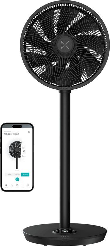 Duux Whisper Flex 2 Smart - Statiefventilator - Zwart