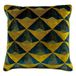 Paoletti Leveque Kussenovertrek, polyester, groenblauw/goud, 50 x 50 cm