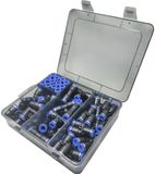 TRU COMPONENTS Pneumatische connector TC-14109144 TC-Fitting set - 8 mm Buis-Ø: 8 mm 48 stuk(s)