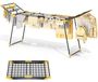Sèche-linge avec 2 ailes rabattables, extensible, 177,8-254 cm, jaune