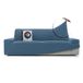 FAVERTI® Super elastische bankhoes voor 2-zits van 140 tot 180 cm, model Novelle | hemelsblauw