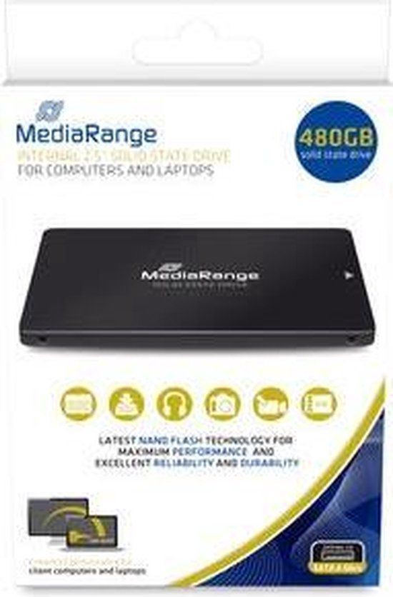 MediaRange MR1003 interne solid state drive 2.5'' 480 GB SATA III TLC