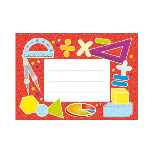 SuperStickers Zelfklevende wiskundeboeklabels, 32 stuks.