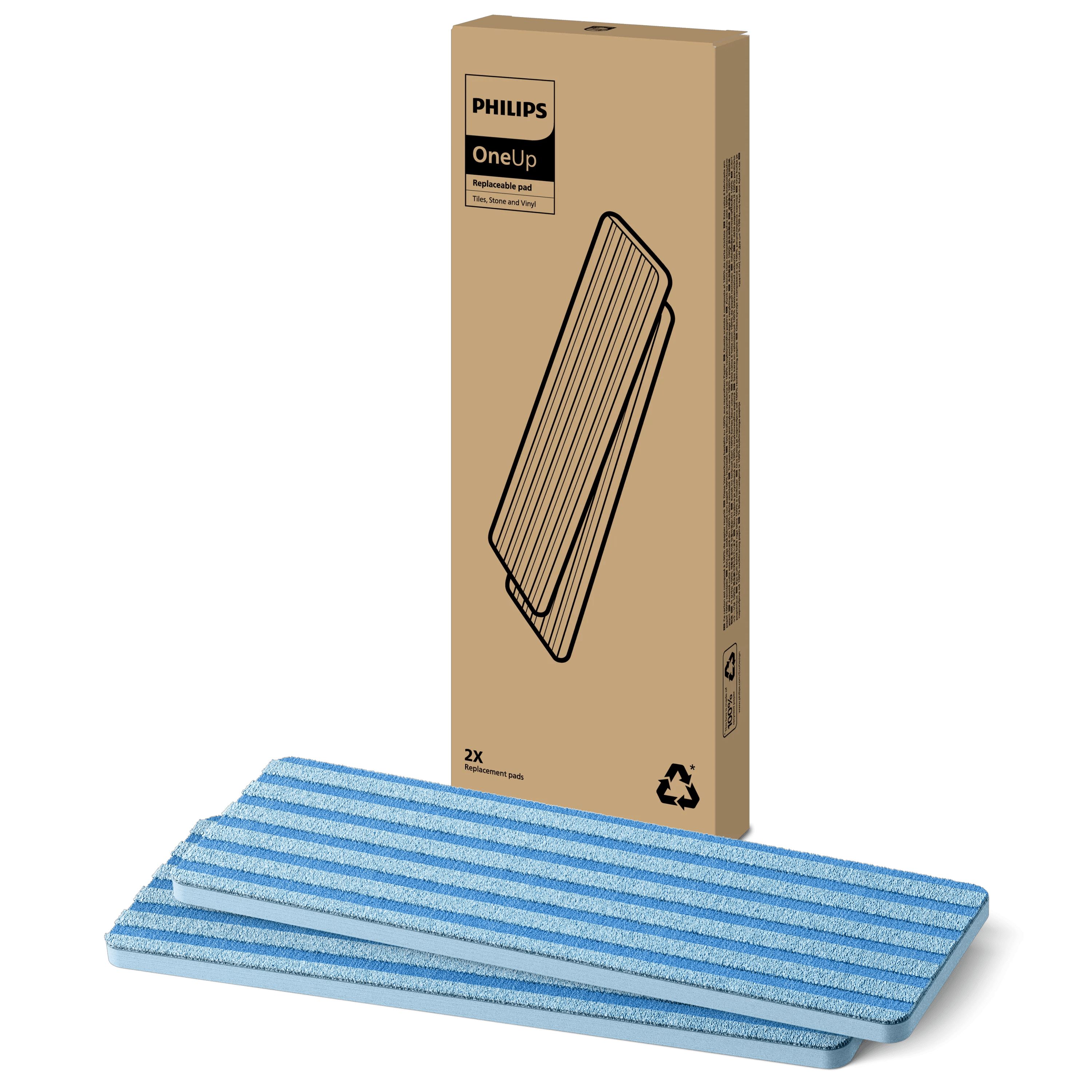 Philips OneUp - Vervangbare Dweildoek - Origineel - Voor Tegels - 2 Stuks - XV1883/20