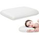 Oreiller en mousse à mémoire de forme, oreiller cervical ergonomique avec housse amovible, 60 x 40 cm, blanc crème