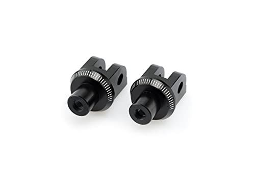 Puig voetsteunen adapterset bestuurder 6347N CB125R 18', Honda CB600F Hornet 02'-06', zwart
