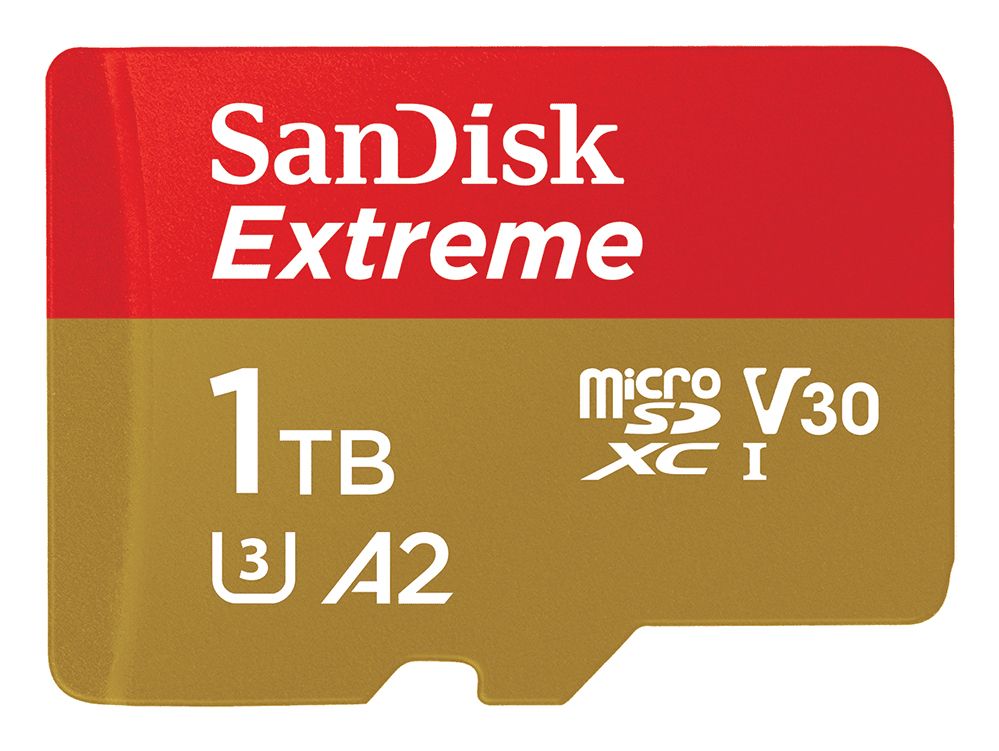 SanDisk Extreme 1TB MicroSDXC UHS-I Class 3 - 190 MB/s