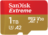SanDisk Extreme 1TB MicroSDXC UHS-I Class 3 - 190 MB/s