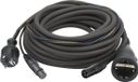 DAP Combikabel FP0915B - Schuko/XLR F - Schuko/XLR 15 m Zwart