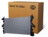 HELLA 8MK 366 302-411: Radiateur, waterkoeler, motorradiateur, geschikt voor OPEL Movano C bestelwagen (U9), Movano C chassis/vrachtwagen (U9), en ook geschikt voor PEUGEOT