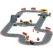 LUPILU® Set de route en bois Ville ou Circuit (circuit de course)