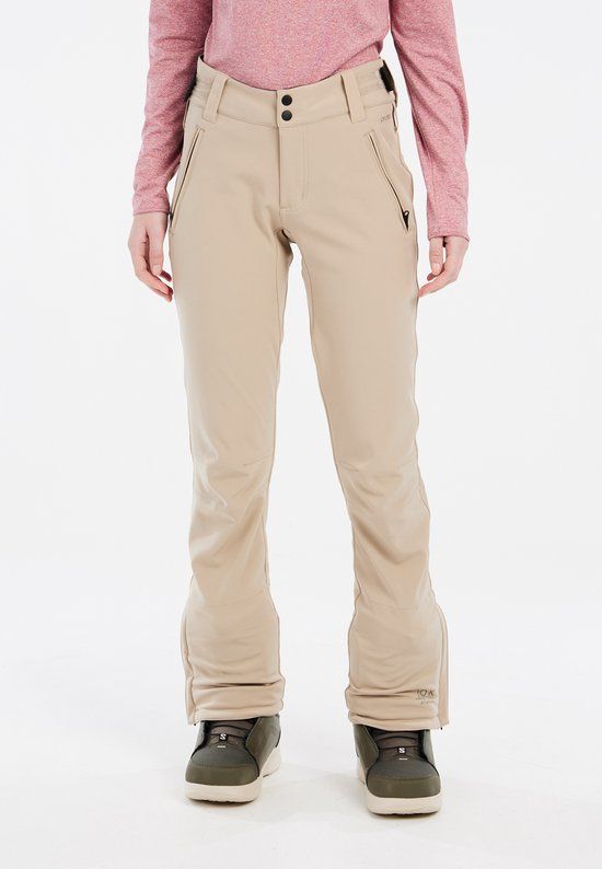 Protest PRTRelole Skibroek Dames Softshell Waterkolom 10K Bamboo Beige