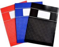 Merkloos Schoolschriften A4 met grote ruitjes - 10x stuks