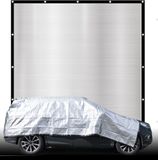Rectangular 2x2m Schaduwnet Auto - Aluminium Net Reflecterende Zonnezeil Thermozeil Zonnescherm Hond Camper