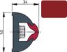 VETUS STRIPRL bordure de finition rouge 30 mètres