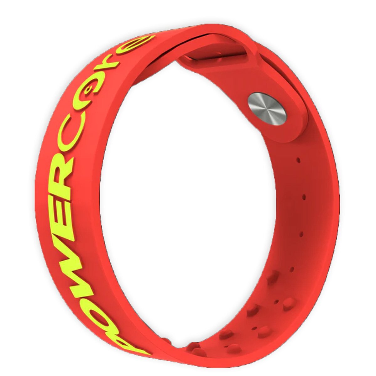 Orange Planet PowerCore, proprioceptie sportarmband, Rood/Neon  M/L, Polsband verbetert sportprestaties
