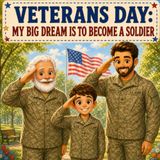 VETERANS DAY: MY BIG DREAM IS TO BECOME A SOLDIER Book For Kids About Military Story, Service, and the Generations of Heroes