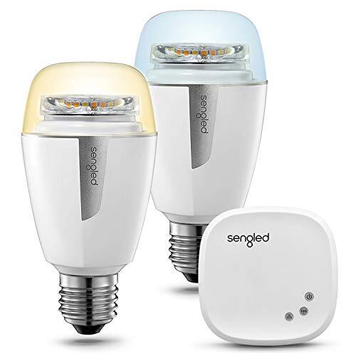 Sengled Element Plus Smart Led Lamp E27 Starter Set, dimbaar, kleurtemperatuur licht, uitbreiding, bestuurbaar via app, compatibel met Amazon Alexa