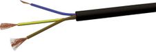 VOKA Kabelwerk H05VVF3X15 Kabel H03VV-F 3 x 1.5 mm² Zwart 100 m