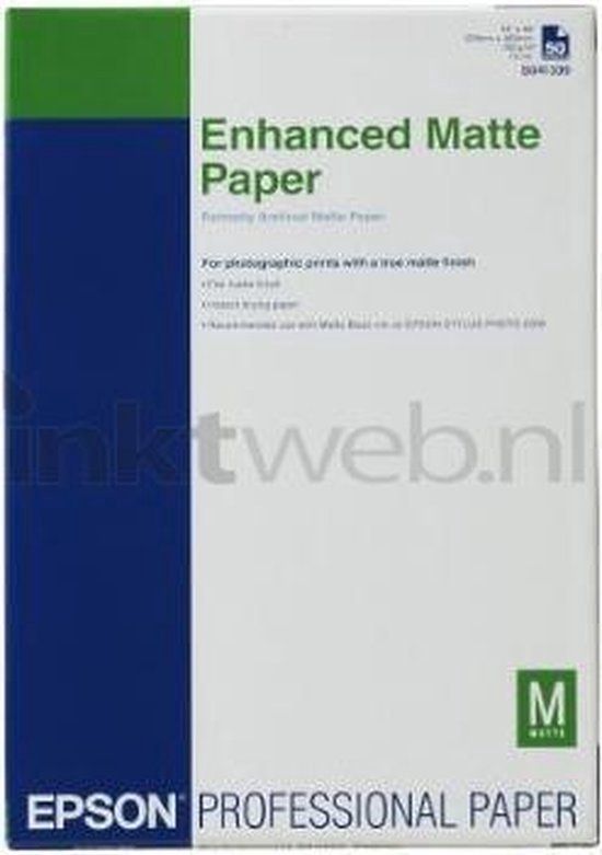 Epson Enhanced Matte Paper - A3+ - 100 Sheets