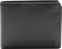 Esquire Slim Wallet Portemonnee Leer Zwart Unisex RFID 5 Vakken