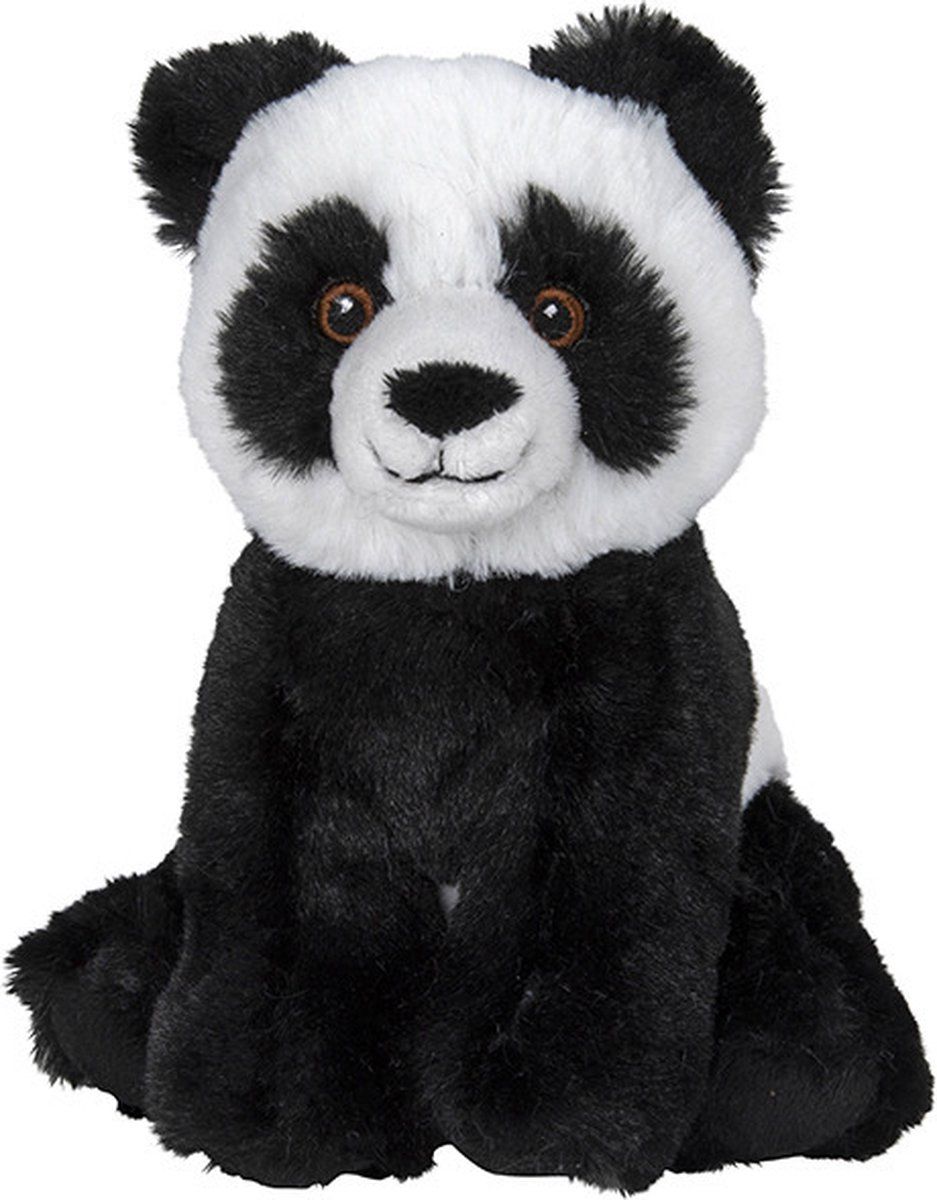 Nature Planet Pluche knuffel panda beer van 16 cm