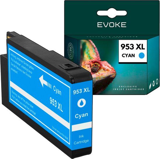 Evoke HP 953 Cyaan XL Inktcartridge, 2160 Pagina's, 27 ml