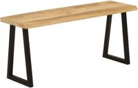 oCreon Bankje met natuurlijke rand 105 cm massief mangohout