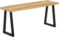 oCreon Bankje met natuurlijke rand 105 cm massief mangohout