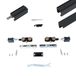 Argenta Xperta set 3m rail - Zwart - wand z. vloerpl. - Enkele deur - Deurdikte 50-55mm - inbouw auto fix