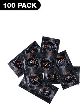 EXS Condoms Exs zwarte latex condooms – 100 stuks