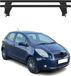 Omac Barres de toit transversales en aluminium pour Toyota Yaris II 2006-2011 – Antivol – Rainure en T – Testées City Crash – Charge max 50 kg Noir
