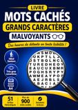 Livre Mots Cachés Grands Caractères Malvoyants