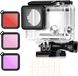 Wan GmbH Boîtier de plongée étanche avec 3 filtres de couleur et 12 inserts anti-buée pour caméra d'action Hero 4 & 3+