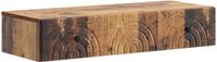 vidaXL Wandgemonteerde Zijtafel 87,5 x 34,5 x 17 cm Bewerkt hout Oud hout