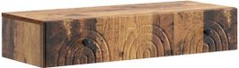 vidaXL Wandgemonteerde Zijtafel 87,5 x 34,5 x 17 cm Bewerkt hout Oud hout