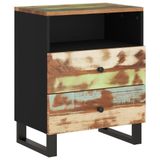 VidaXL Nachtkastje 50x33x62 cm massief gerecycled hout en bewerkt hout