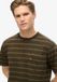Superdry T-shirt texturé à rayures avec poche poitrine Homme M Vert