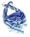 Tactische Mil-Tec Sjaal PLO Shemagh, wit/blauw, 110 x 110 cm