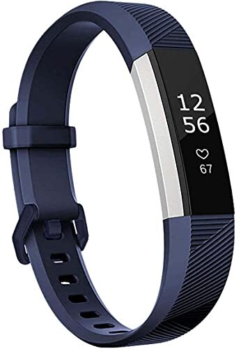 Chainfo compatibel met Fitbit Alta HR/Alta Watch Strap, Premium Soft Silicone Watch Band Replacement Wristbands (Pattern 8)