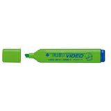 Tratto Video markeerstift 12 stuk(s) Beitelvormige punt Groen